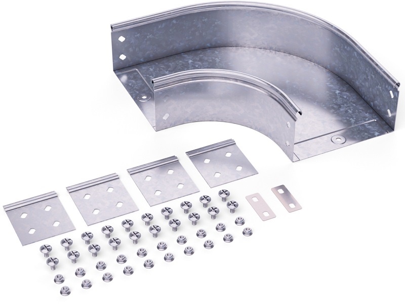 Угол для лотка горизонтальный без крышки DKC S5 Combitech CPO90 90град. 100х100 с креплением фото Угол для лотка горизонтальный без крышки DKC S5 Combitech CPO90 90град. 100х100 с креплением картинка